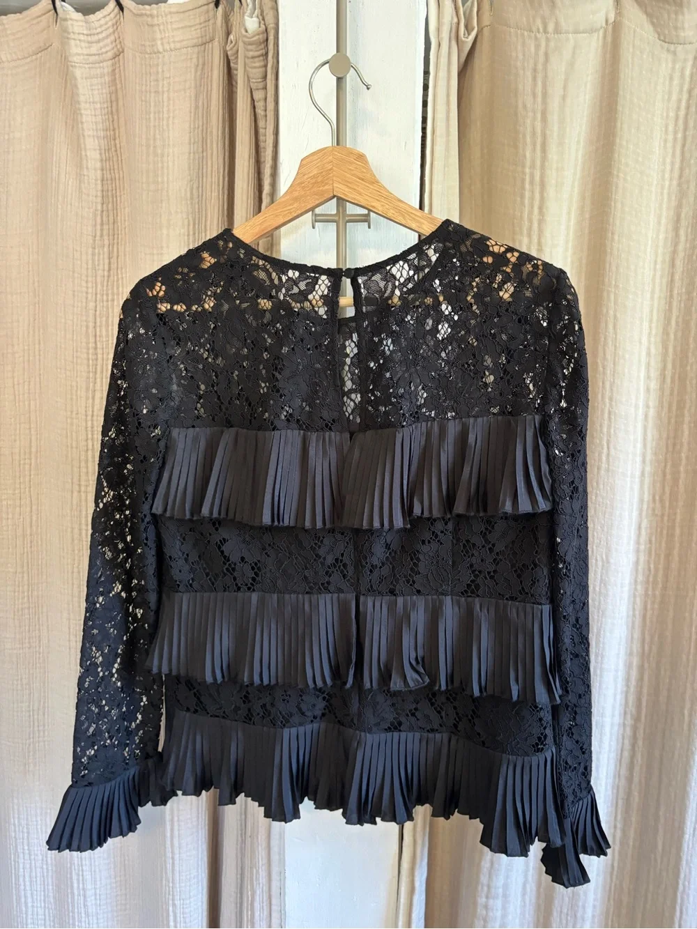 J. Crew Lace and Ruffle Blouse- 2